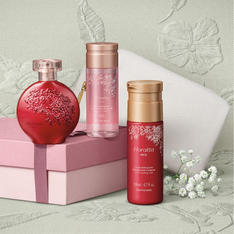 Kit Presente Dia das Mães Floratta Red (4 itens)
