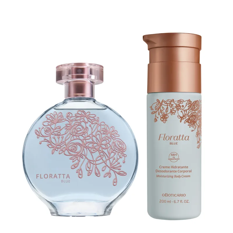 Combo Floratta Blue: Desodorante Colônia 75ml + Creme Hidratante Desodorante Corporal 200ml